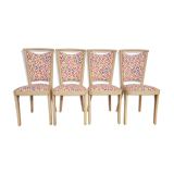 4 Old Chairs " Baumann France "No. 1160 Vintage