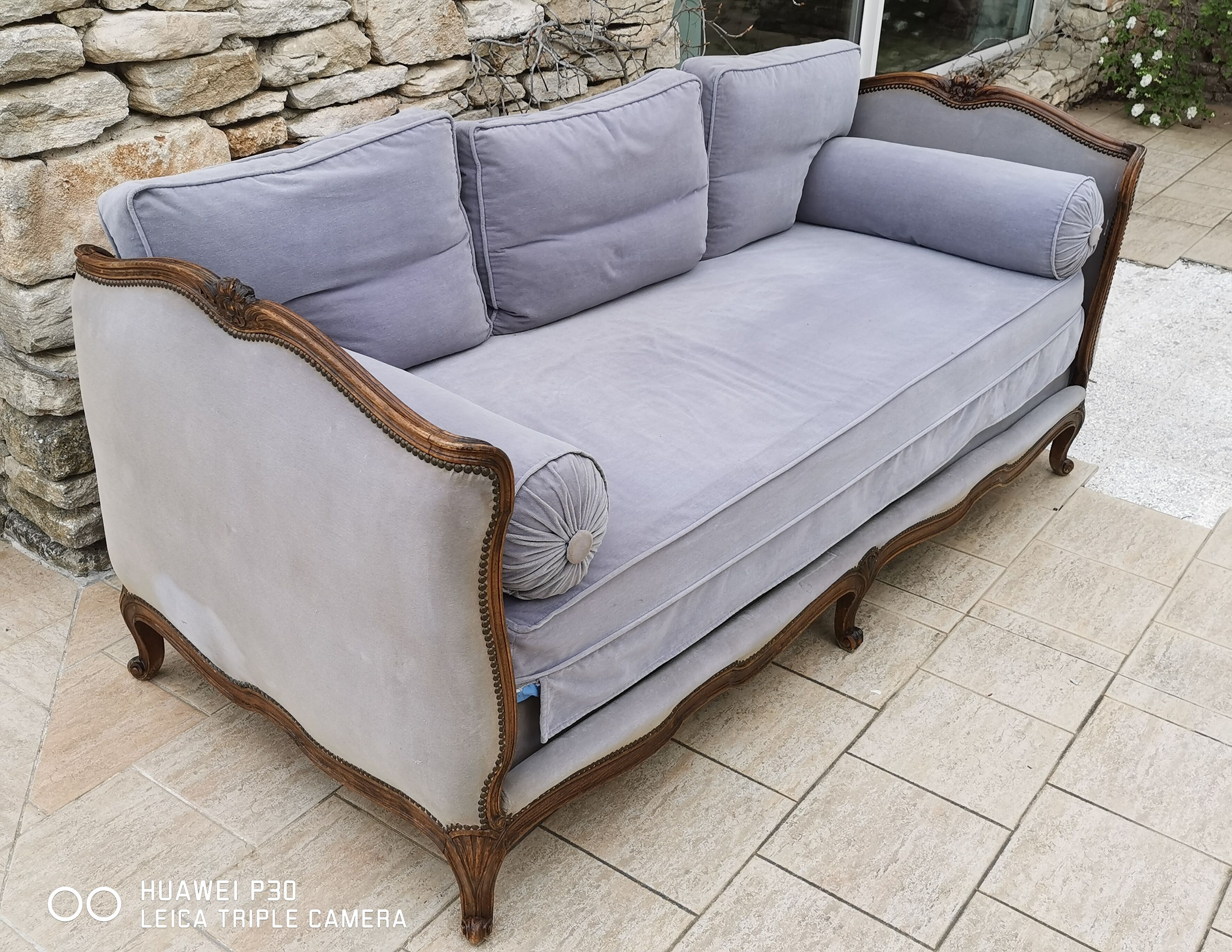 Turkish bed style Louis XV walnut early nineteenth century