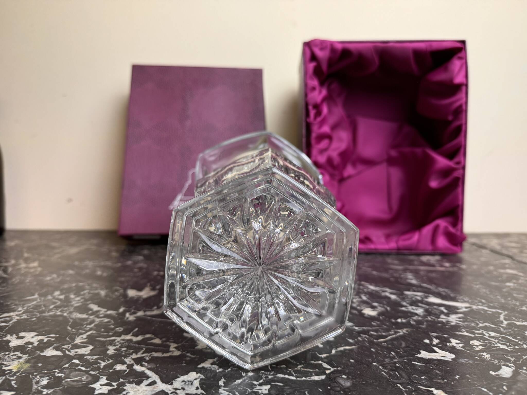 Cristal de Lorraine : carafe a eau avec coffret d'origine