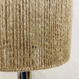70s lamp, chrome and hemp
