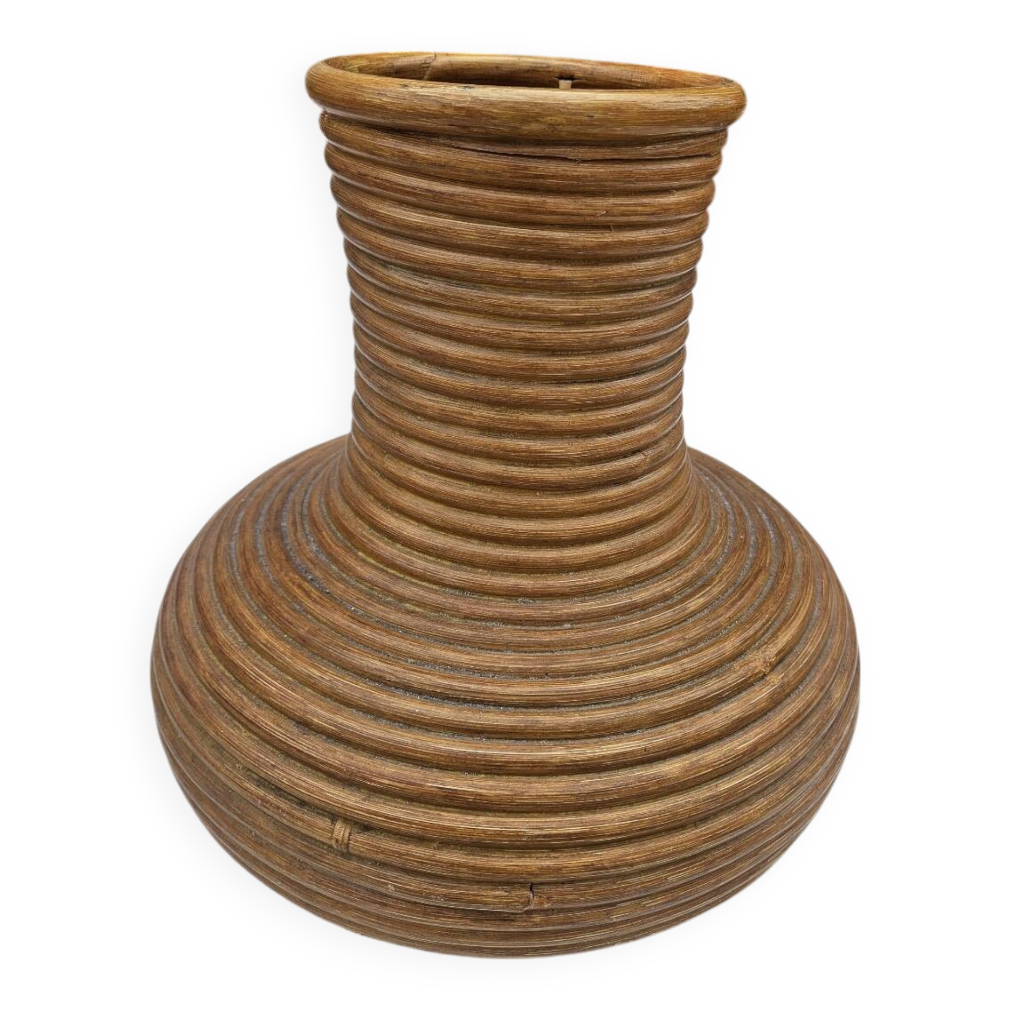 Rattan vase from the 60s