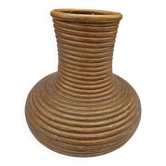 Rattan vase from the 60s