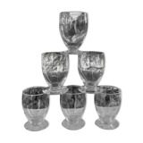 Engraved blown glasses