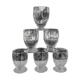 Verres soufflé gravé