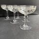 6 Champagne glasses – Saint Louis Christmas service rock crystal engraving 3540