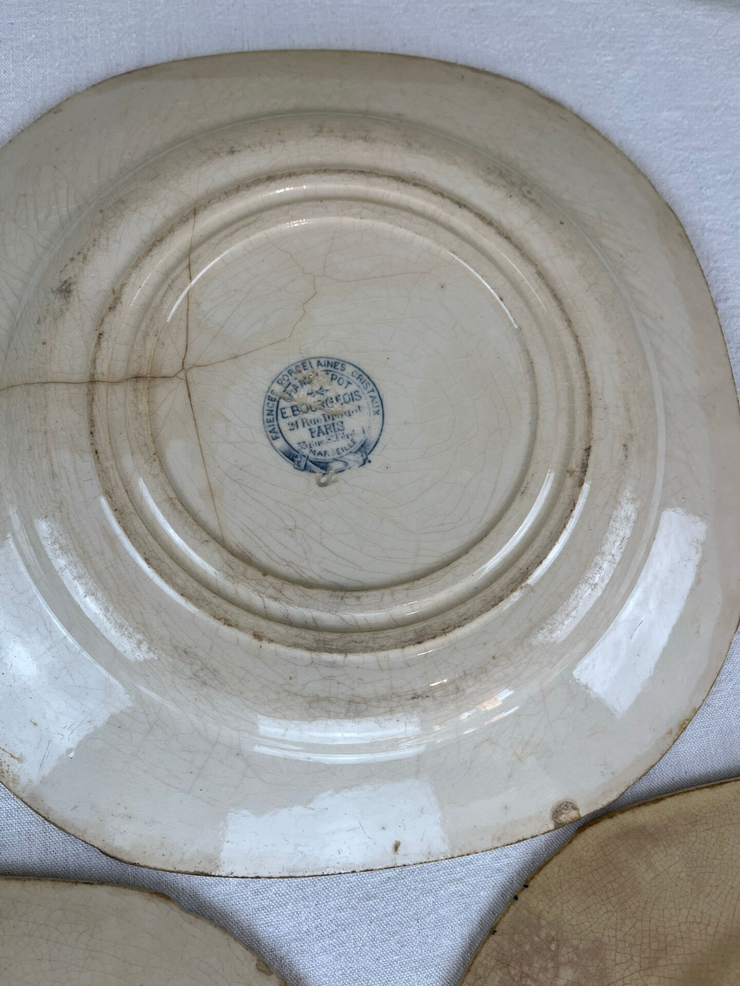 Antique plate from the late 19th century.