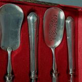 Service de  4 couverts à mignardises en argent 201 gr fin du XIXe siècle SB