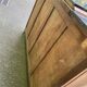 Art Deco sideboard renovated in solid walnut with black marble, 1930.