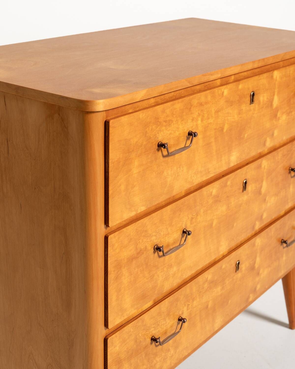 Swedish Birch Chest of Drawers, 1950s