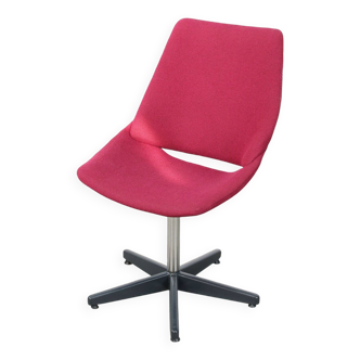 Chaise Pivotante Coquille Rose par Niko Kralj pour Stol Kamnik, 1970s