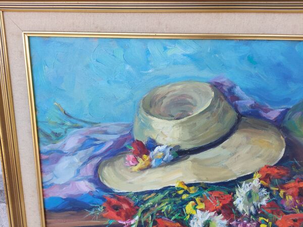 Tableau huile sur toile signé