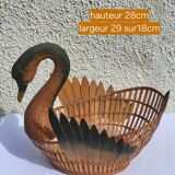 Vintage swan basket