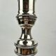 Silver-plated bronze lamp base, candlestick converted into a lamp, H. 53.5 cm