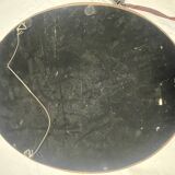 Miroir mural ovale de style français ancien – ruban doré et détails