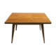 Wooden coffee table compass legs 50s