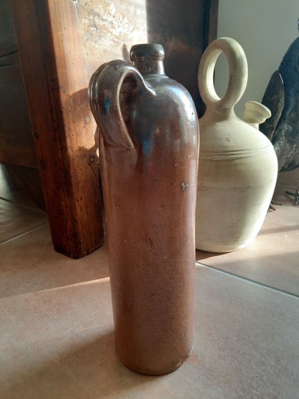 Old stoneware bottle