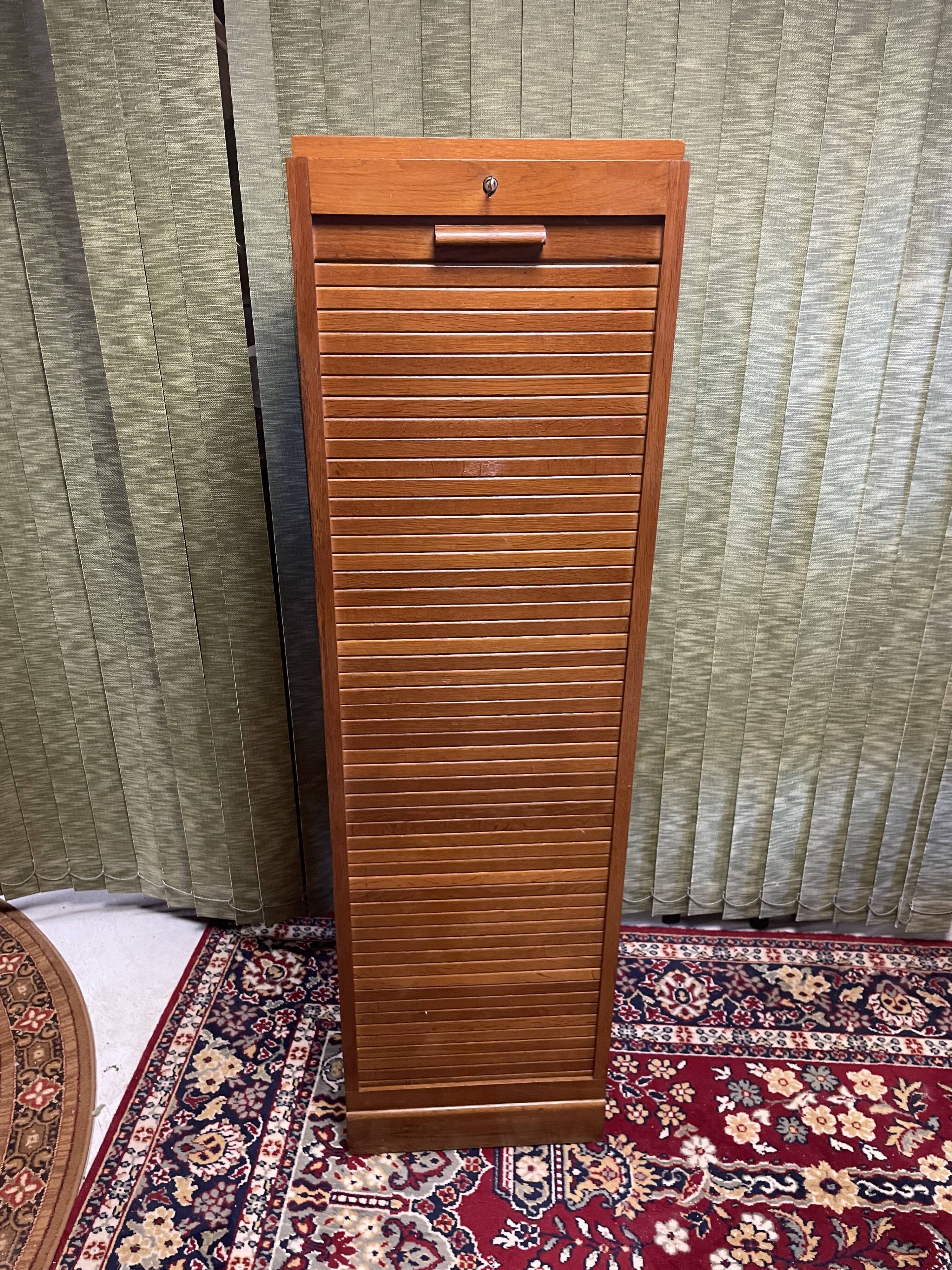 Curtained filing cabinet, 40s-50s