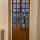 Old glass door
