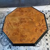Table basse en loupe d’orme vintage 70s