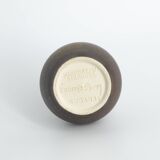 Small Mid-Century Scandinavian Modern Collectible Brown Stoneware Vase by Gunnar Borg, Set of 4