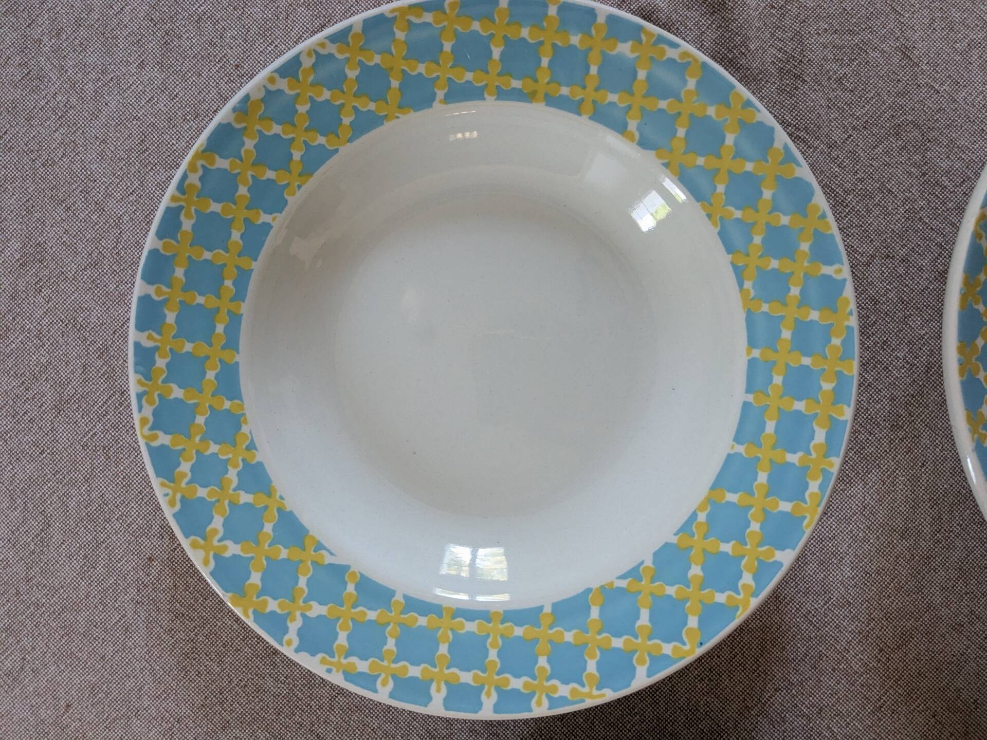 Assiettes creuses Digoin Sarreguemines 