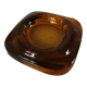 Vintage amber glass ashtray