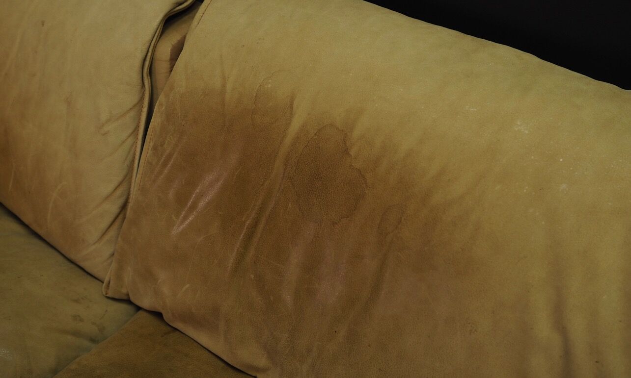 Canapé d’angle cuir 60 70 vintage