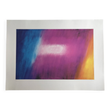 Jacques monory, fuite n° 7, 1980. original screenprint signed in pencil
