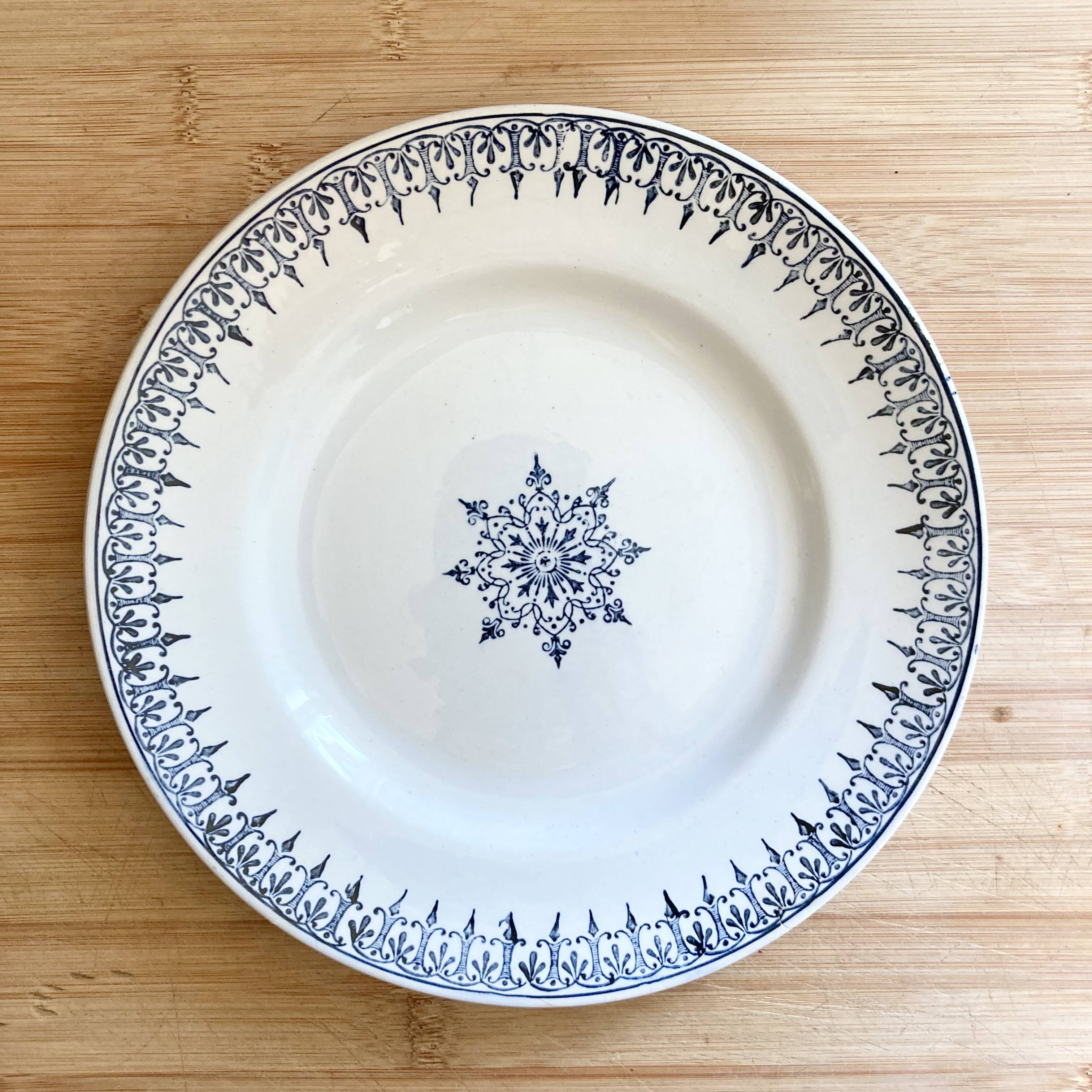 8 mismatched old plates