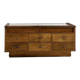 Vintage Siegel Paris workbench in oak and glass – 1950
