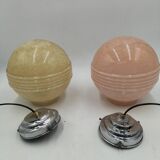 2 glass suspensions from Clichy