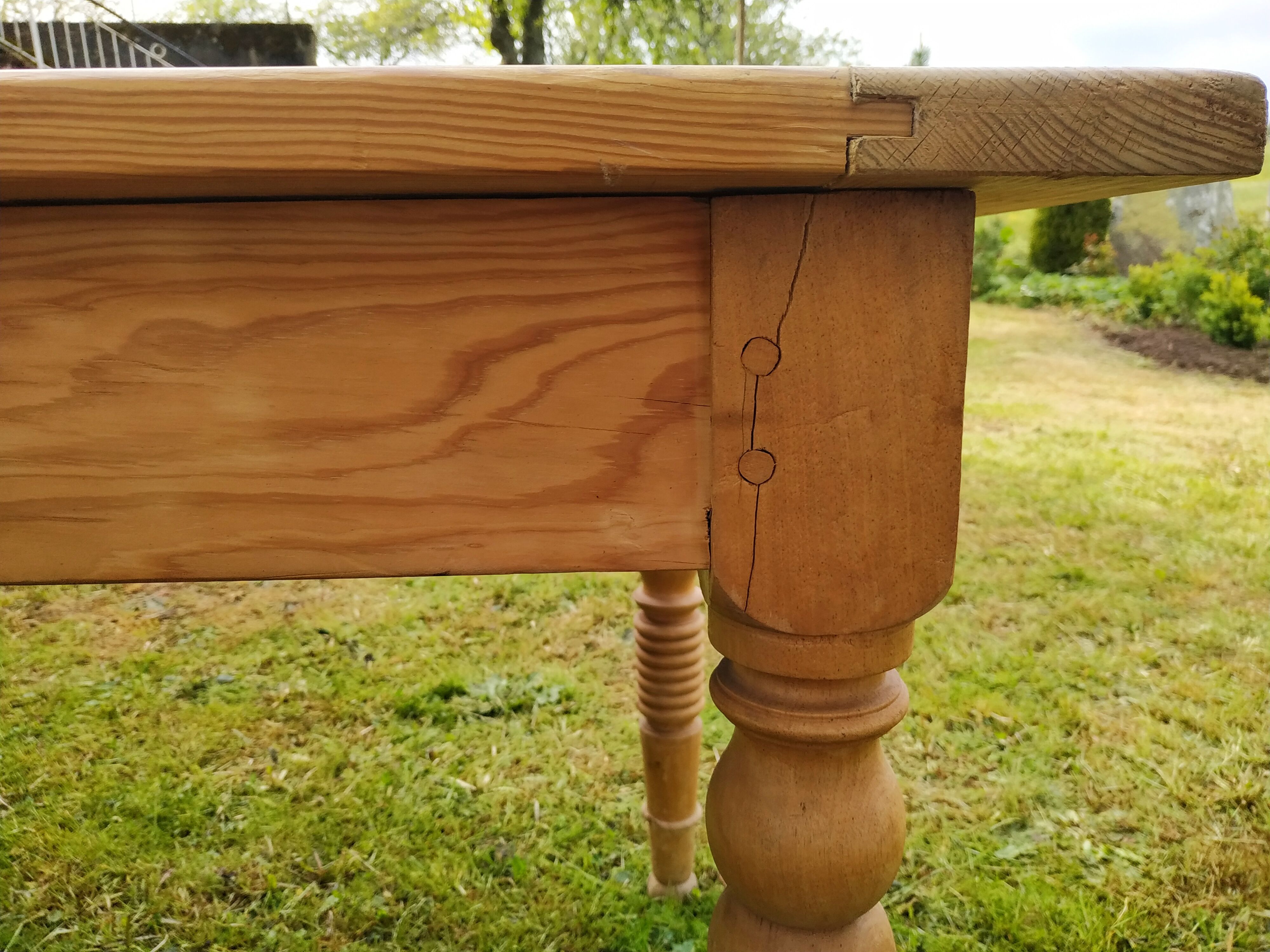 Antique farmhouse table, 3m20