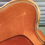 Louis Philippe style velvet bench