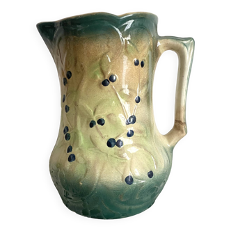 Castres earthenware slip pitcher, late 19th century