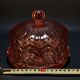 Small Art Deco Cake Dome in Rosaline (Depression Glass) 1930