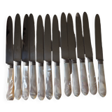 Couteaux nacre et argent
