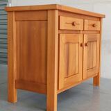 Elm sideboard Maison Regain, 80's