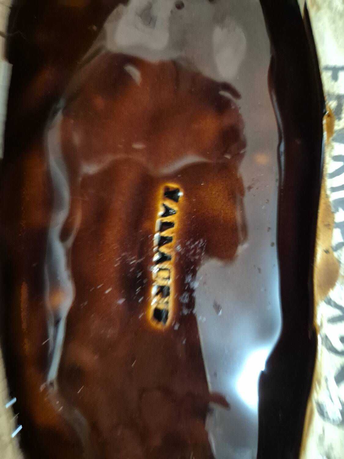 Large "Feuille" dish Vallauris Vintage 1963 - Glazed ceramic 42cm