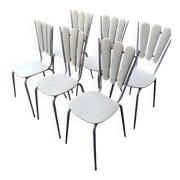 Ensemble de six chaises de salle à manger "Style Paon"