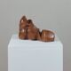 Handcrafted vintage organic-shaped marble sculpture
