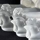 12 zoomorphic knife holders in satin crystal Vannes le Châtel XXth