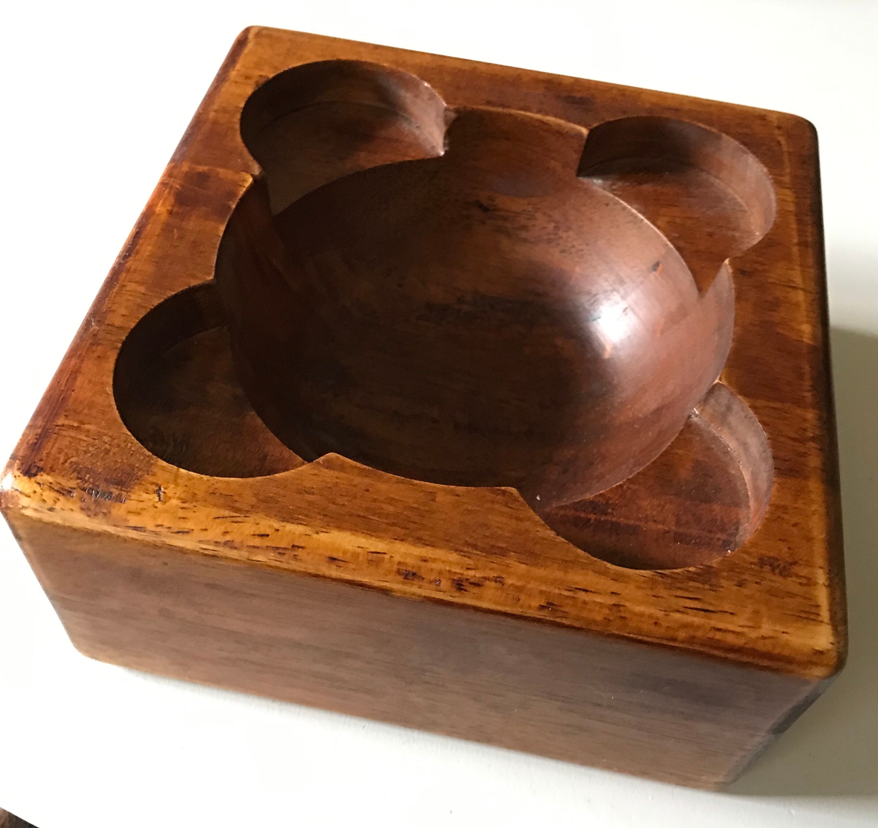 Empty teak pocket, 70s