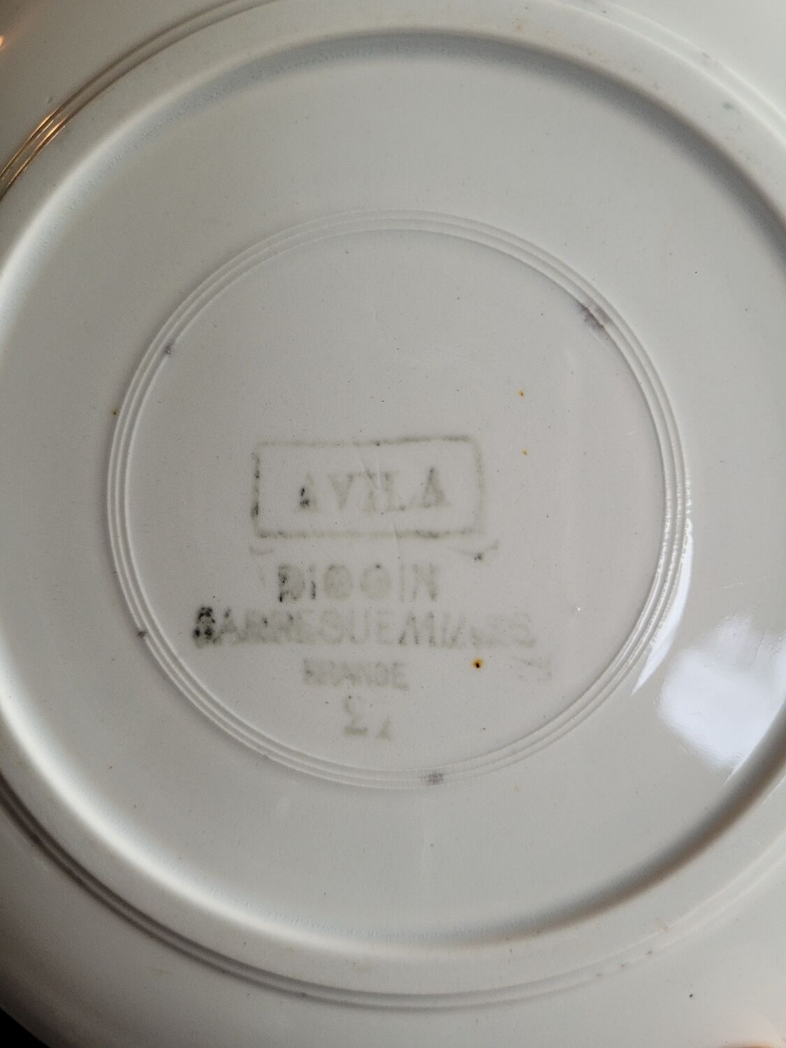 Small plate Avila Digoin Sarreguemines