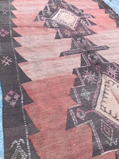 Persian tribal Kilim handmade 145x384 cm