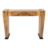 Bureau Art Déco en bois de hêtre et loupe d’orme 2 tiroirs