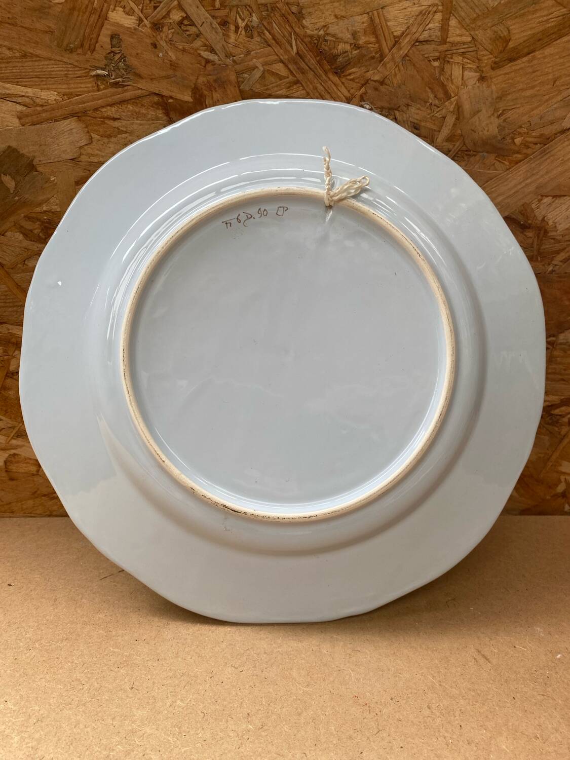 Old quimper henriot ceramic plate vintage bird decor #b190