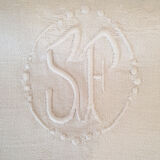 SF damask damask white rectangular table