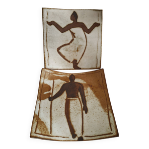 2 coupes en terre cuite