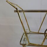 Elegant food trolley - brass - vintage.