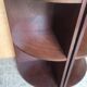 Pair of art deco style mahogany corner cabinets